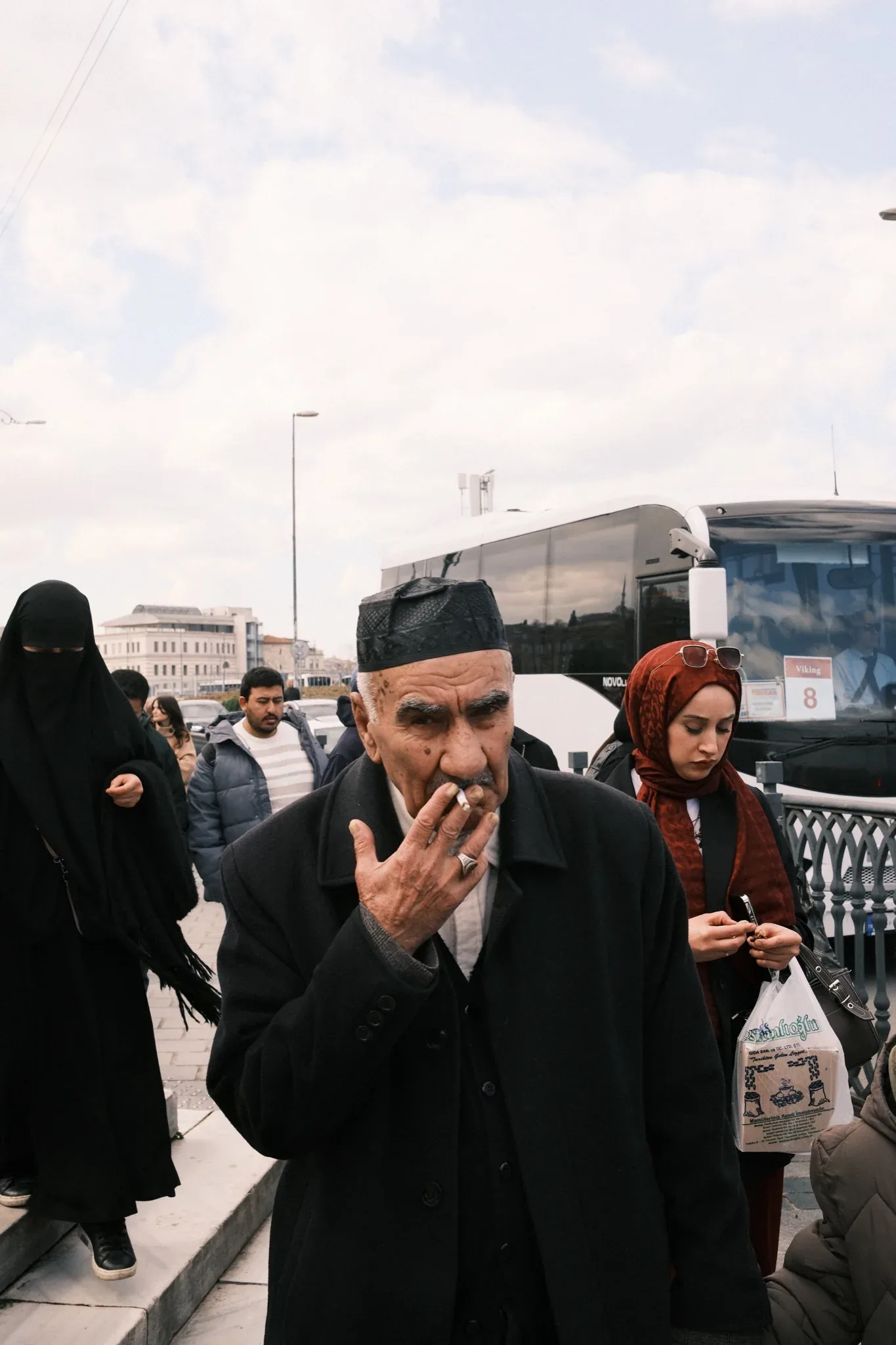 Portrait of an elderly man in an Istanbul street